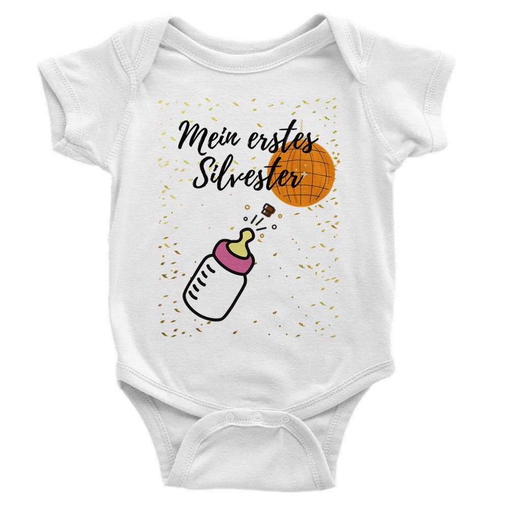 Baby Body Mein Erstes Silvester, Neujahr, Junge, Mädchen, Feiern von KethaldaArt