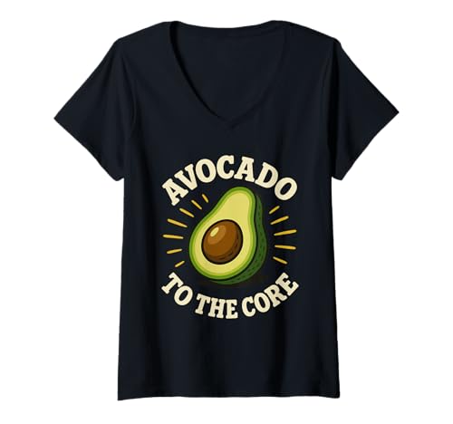 Damen Keto Humor Lustiges Meme, unterstützt von Fat Zero Carbs Bacon T-Shirt mit V-Ausschnitt Damen Keto Humor Lustiges Meme, unterstützt von Fat Zero Carbs Bacon T-Shirt mit V-Ausschnitt von Keto Foodie Gift Low Carb Bacon Avocados Deadlifts