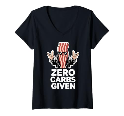 Damen Keto Mit Geringer Kohlenhydrate T-Shirt mit V-Ausschnitt Damen Keto Mit Geringer Kohlenhydrate T-Shirt mit V-Ausschnitt von Keto Ketigenic Zitat
