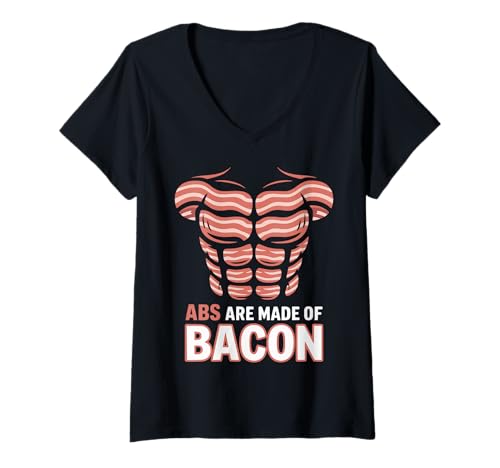 Damen Keto Speck Mit Geringer Kohlenhydrat T-Shirt mit V-Ausschnitt Damen Keto Speck Mit Geringer Kohlenhydrat T-Shirt mit V-Ausschnitt von Keto Ketigenic Zitat