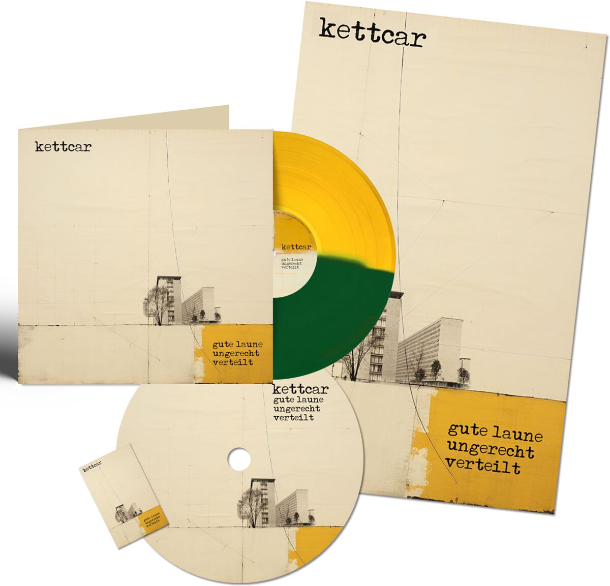 Kettcar Gute Laune ungerecht verteilt LP multicolor von Kettcar