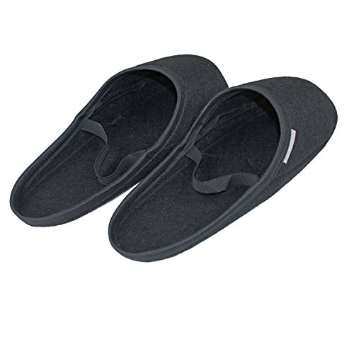 Kettelservice-Metzker Museumspantoffeln - Handwerkerpantoffeln - Filzüberschuhe - Schlosspantoffeln 10 Paar Schwarz von Kettelservice-Metzker