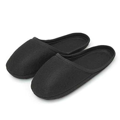 Kettelservice-Metzker Museumspantoffeln - Handwerkerpantoffeln - Kita Filzüberschuhe - Schlosspantoffeln (1 Paar Schwarz) Einheitsgröße von Kettelservice-Metzker