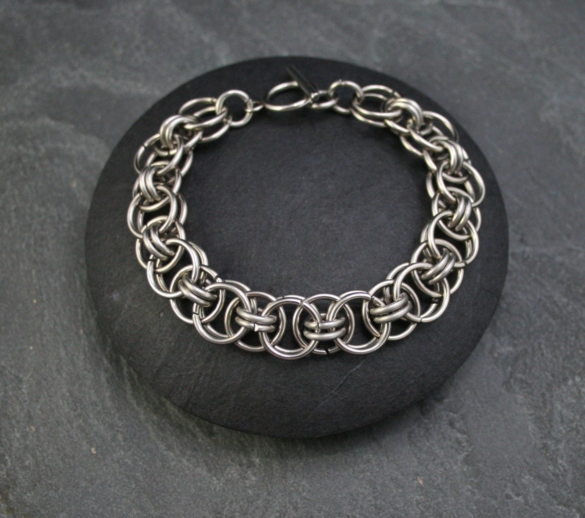 Armkette - Helms Chain Groß Edelstahl von KettenKunst