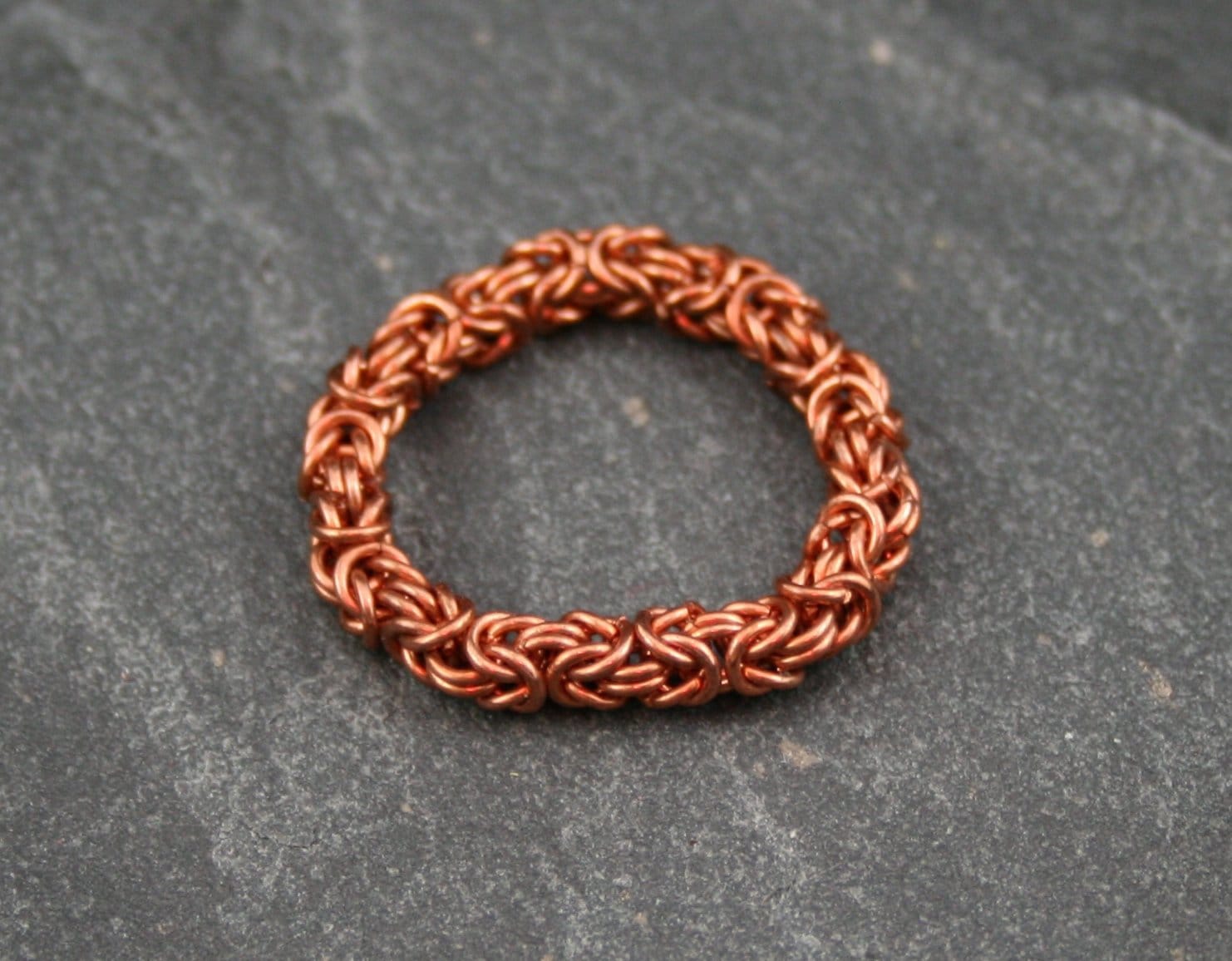 Byzantine Ring Kupfer von KettenKunst