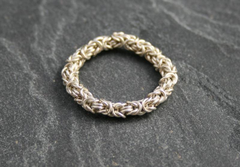 Byzantine Ring Sterling Silber Byzantine Ring Sterling Silber von KettenKunst