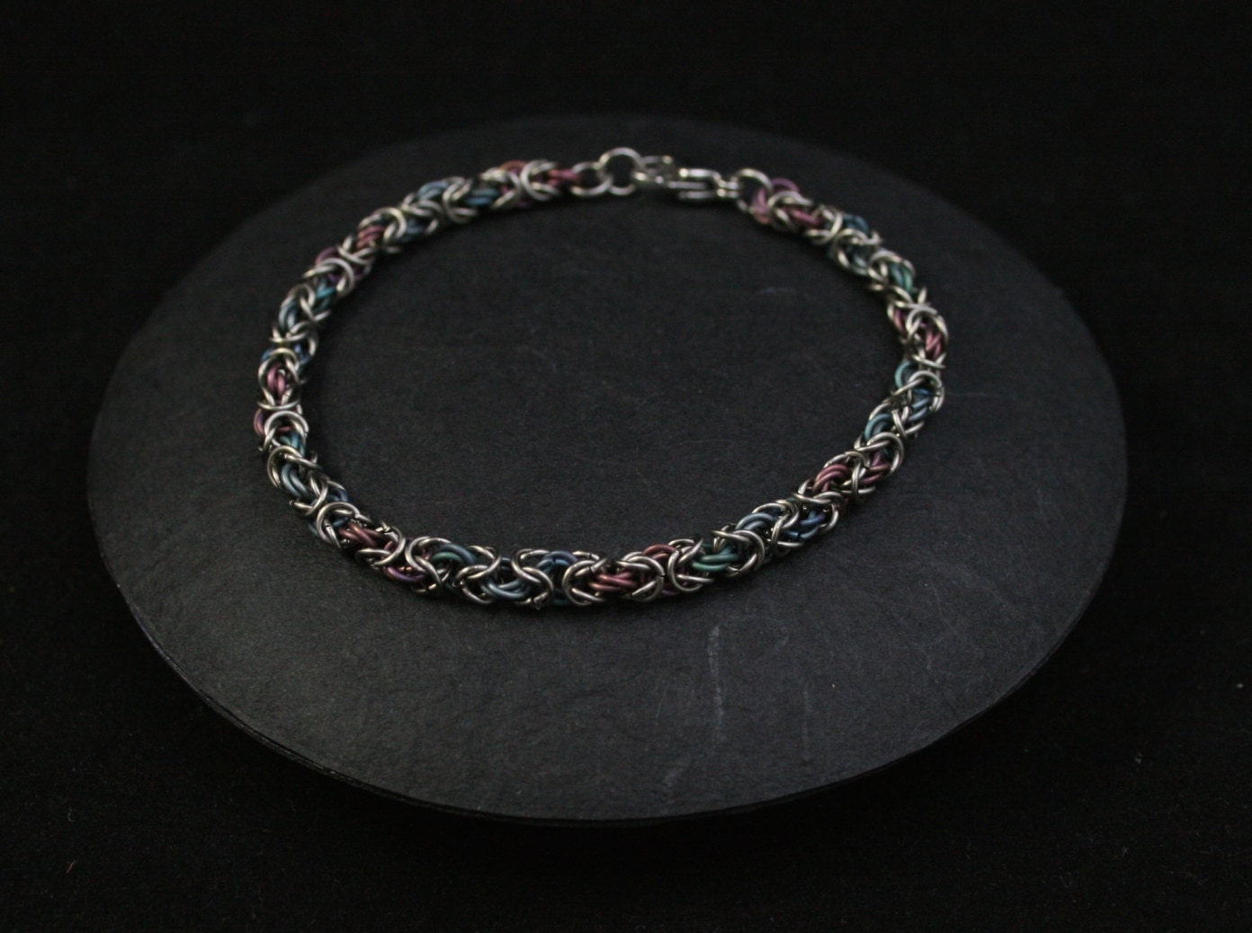 Titaniumarmkette - Byzantine Rainbow von KettenKunst