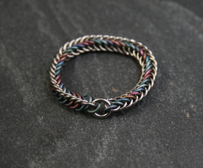 Titaniumring - Rainbow Half Persian 4In1 Titaniumring - Rainbow Half Persian 4In1 von KettenKunst