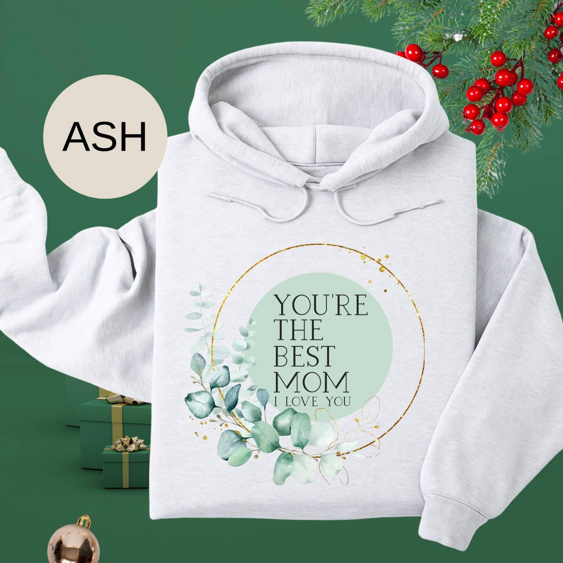 Mama Sweatshirt Geschenk Für Mama, Sweater Muttertag, Kuscheliger Pullover Mom Hoodie, Weihnachts Style Shirt von KetterArtDesign