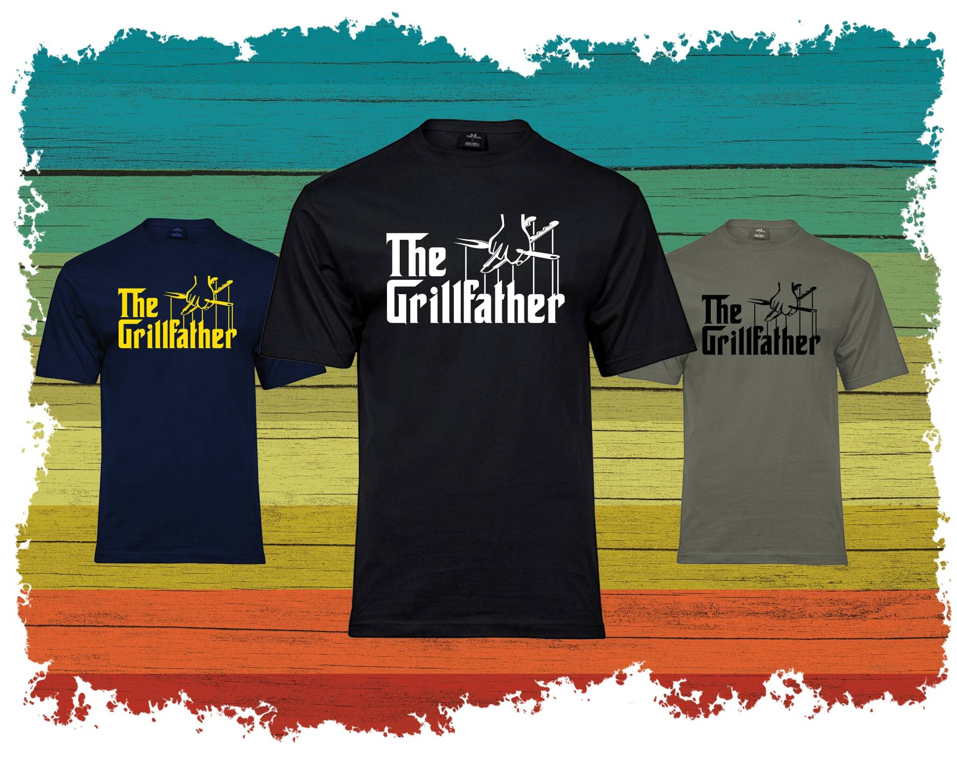 Hochwertiges Männer T-Shirt - The Grillfather von KetzereiShop