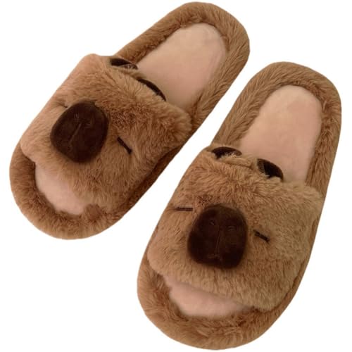 Capybara-hausschuhe, Süße Plüsch-hausschuhe, Weich, Warm, Flauschig, Für Den Innen- Und Außenbereich, Gemütliche Schlafzimmerschuhe Für Damen, Herren, Kinder, Geschenk Capybara-hausschuhe, Süße Plüsch-hausschuhe, Weich, Warm, Flauschig, Für Den Innen- Und Außenbereich, Gemütliche Schlafzimmerschuhe Für Damen, Herren, Kinder, Geschenk von Keuyeo