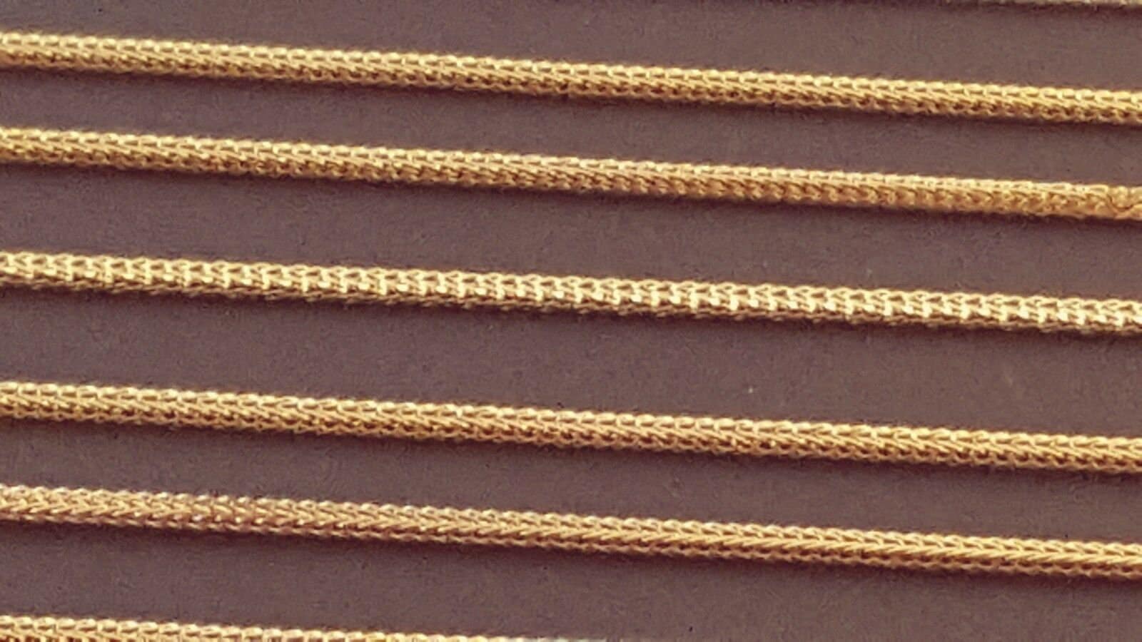 14 K Solid Gelbgold 0, 85 Mm Quadrat Weizen Kettenhalskette 20 ", 22 "Meistverkaufte Perfekte Geschenk." 14 K Solid Gelbgold 0, 85 Mm Quadrat Weizen Kettenhalskette 20 ", 22 "Meistverkaufte Perfekte Geschenk." von Kevinjewelry