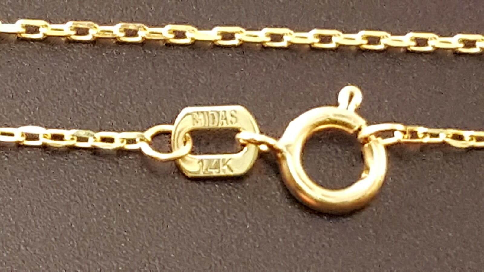 14 K Solid Gelbgold 1, 2 Mm Oval Abgewinkelt Rolo Halskette 20 "Meistverkaufte Perfekte Geschenk." 14 K Solid Gelbgold 1, 2 Mm Oval Abgewinkelt Rolo Halskette 20 "Meistverkaufte Perfekte Geschenk." von Kevinjewelry