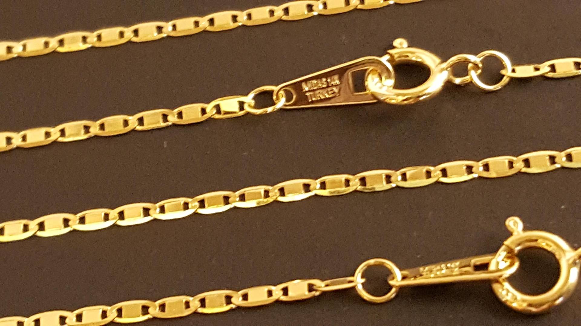 14 K Solid Gelbgold 1, 3 Mm Valentino Kettenhalskette 18, 20, 22, 24 Zoll Meistverkauftes Perfektes Geschenk 14 K Solid Gelbgold 1, 3 Mm Valentino Kettenhalskette 18, 20, 22, 24 Zoll Meistverkauftes Perfektes Geschenk von Kevinjewelry