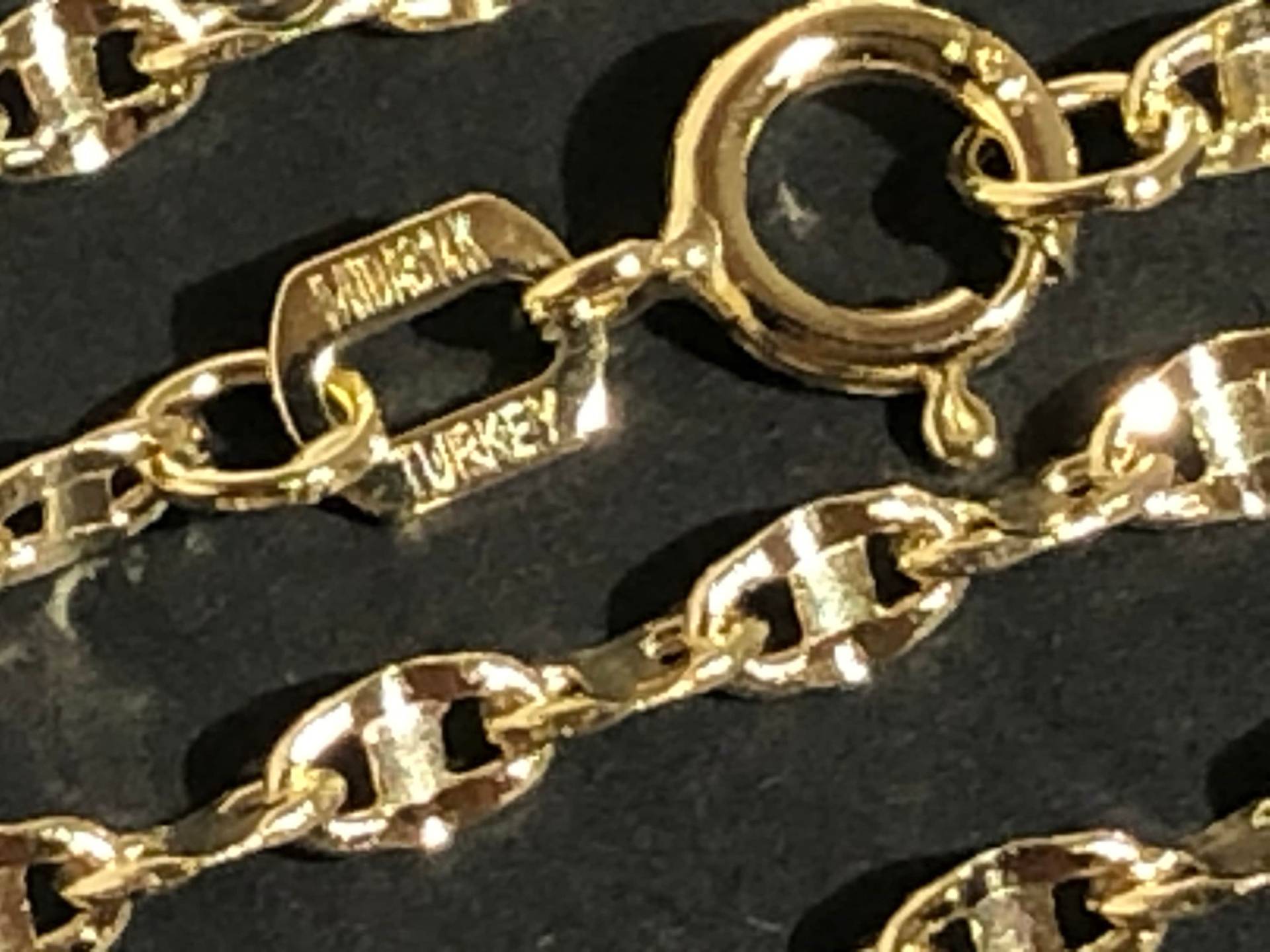 14 K Solid Gelbgold 2, 05 Mm Gestempelt Mariner Kettenhalskette 16 , 18 20 22 24 "' Meistverkauftes Perfektes Geschenk 14 K Solid Gelbgold 2, 05 Mm Gestempelt Mariner Kettenhalskette 16 , 18 20 22 24 "' Meistverkauftes Perfektes Geschenk von Kevinjewelry