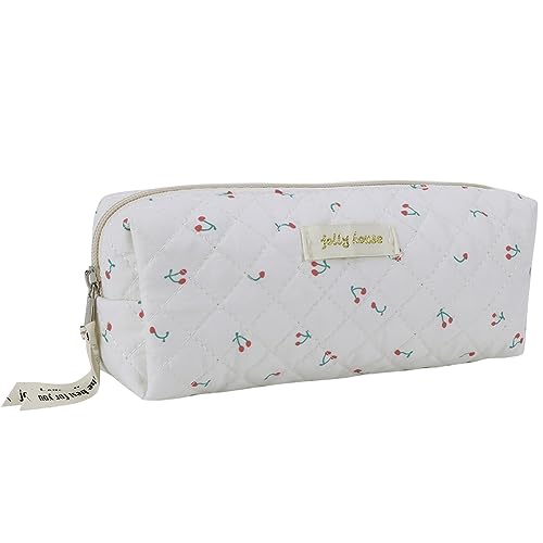 Kexpery 3 große Reise-Kosmetiktasche, multifunktionale Aufbewahrung, Damen-Kulturbeutel, Kokette-Make-up-Tasche, ästhetische niedliche Kawaii-Bär/Erdbeer-Make-up-Tasche for Frauen und Mädche von Kexpery