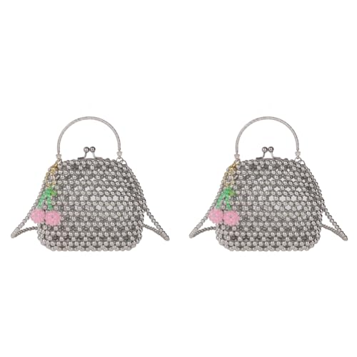 Kexpery Abendtaschen in Perlen for Frauen elegantes Schultergurt mit angehängten gestrickten Umhängetaschen Perlenbeutel Kexpery Abendtaschen in Perlen for Frauen elegantes Schultergurt mit angehängten gestrickten Umhängetaschen Perlenbeutel von Kexpery