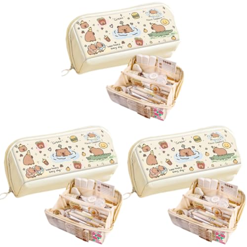 Kexpery Capybara Kawaii Bleistifttasche Große Mehrkompartimentkapazität Schreibwarenbeutel for Schule und Reisen Kexpery Capybara Kawaii Bleistifttasche Große Mehrkompartimentkapazität Schreibwarenbeutel for Schule und Reisen von Kexpery