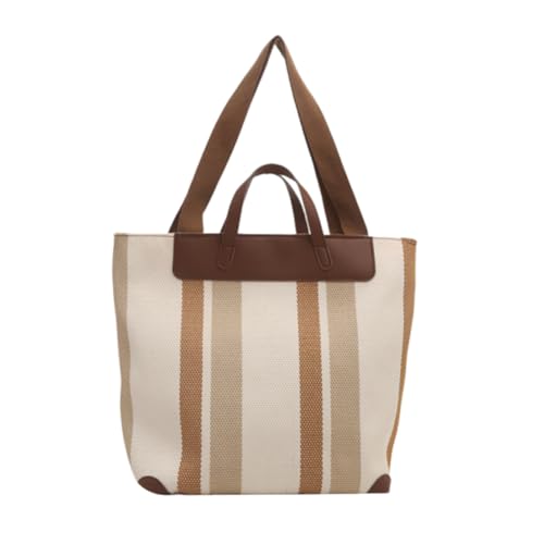 Kexpery Damen Eimer Tasche groß gestreift – trendige Handtasche for Alltag & Reisen von Kexpery