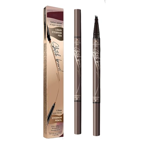 Kexpery Doppelkopfstift Doppelkopf Microblading 3D wasserdicht mit 4 -Spike -Augenbrauen for eine genaue Route von Kexpery