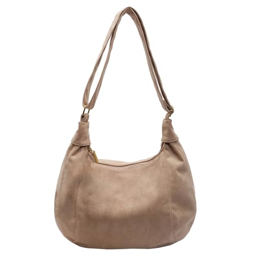 Kexpery Falsche Tasche, einfache Tasche, Kapazität, Dumplingtasche, elegant, vielseitig einsetzbar, kaki, 190.00x100.00x370.00mm Kexpery Falsche Tasche, einfache Tasche, Kapazität, Dumplingtasche, elegant, vielseitig einsetzbar, kaki, 190.00x100.00x370.00mm von Kexpery