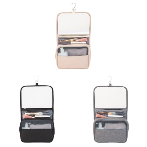 Kexpery Faltbarer Toilettenbeutel for Männer Frauen wasserfeste Reisetasche Organisation Organisationen Toilette Toilettenhängehaken Haken von Kexpery