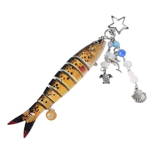 Kexpery Fisch Schlüsselbund Acryl Key Key Cask Acryl Fisch Bijou fischt nach Männern for Männer von Kexpery