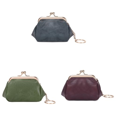 Kexpery Frauen Rucksack Backfirk küssen Ledertasche PU Kompakte Geldbörsen for Schlüssel und Make -up von Kexpery