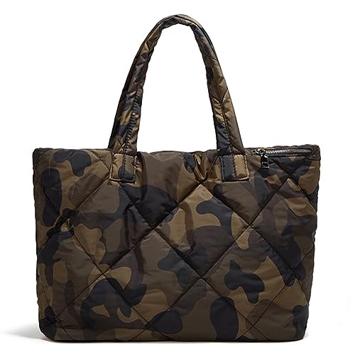 Kexpery Gittertasche mit großem Fassungsvermögen, Oxford-Stoff, multifunktional, gesteppt, einfache Tasche, 3-teilig, Reisetasche mit passendem Clutch-Set, camouflage, von Kexpery