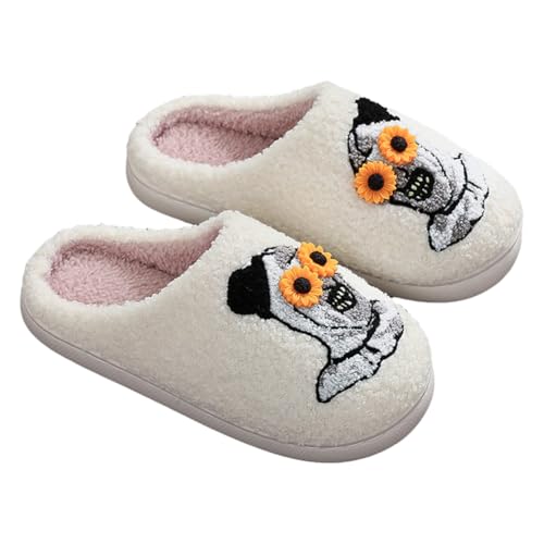 Kexpery Halloween Plush Pantoffeln bequeme Schuhe pelzige Clown -Hausschuhe for Frauen nicht -Flip -Männer von Kexpery