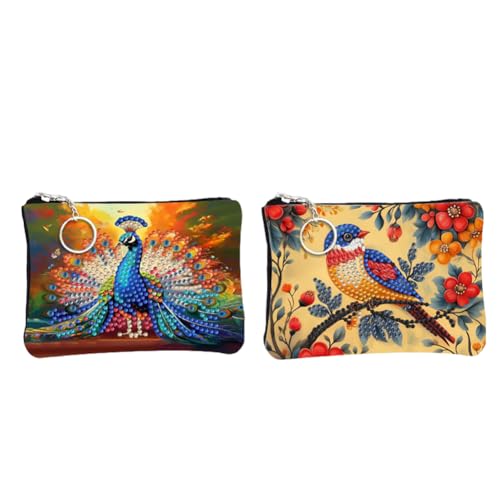 Kexpery -Handtasche mit Reißverschluss 5D -Kartenabdeckung DIY -Brieftasche for Reisen und kreative täglich von Kexpery