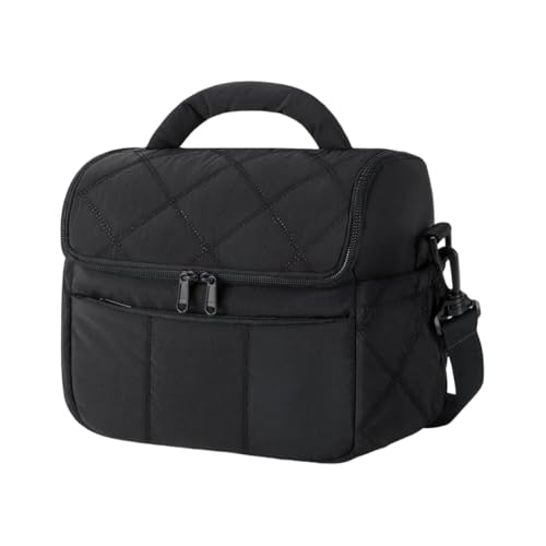 Kexpery ISOLURE Tragbare Feakprops Crossbock Lanch Bag Damen Bento Picnic Bento Tasche (Schwarz) von Kexpery