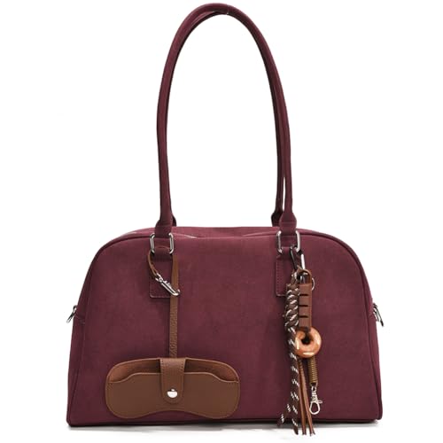Kexpery Lederumhängetasche for Frauen mit angehängter schicker Handtasche geräumige Tasche for täglich und reisen von Kexpery