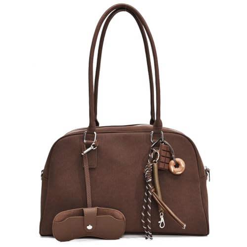Kexpery Lederumhängetasche for Frauen mit angehängter schicker Handtasche geräumige Tasche for täglich und reisen von Kexpery