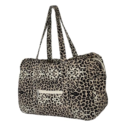Kexpery Leopard Leopard Print Umhängetasche Großes Modell Räumliche und elegante Handtasche for Arbeit und Freizeit von Kexpery