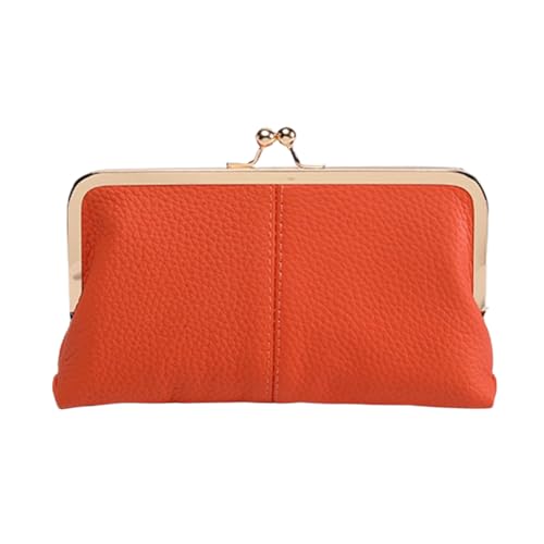 Kexpery Luxus Vintage True Leder Brieftasche mit doppelter Clip klarer Kapazität for Frauen -Reisemodus von Kexpery