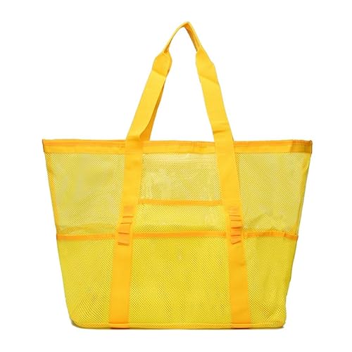 Kexpery Mesh Beach Bag Geräumige Umhängetasche mit Taschen Pooltasche for Frauen praktische und elegante Urlaubstasche von Kexpery
