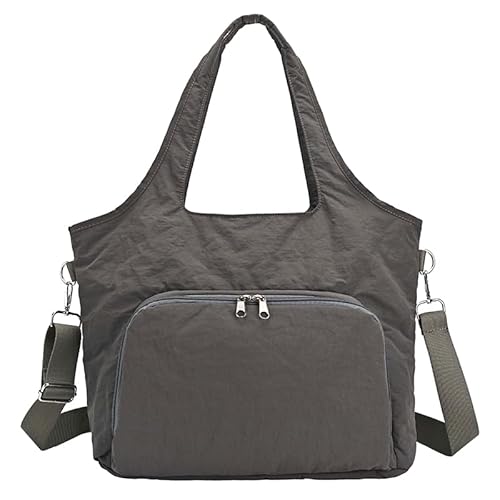 Kexpery Puffer Einkaufstasche Top Griff Handtasche Crossbody Tasche for Frauen Mädchen (hellgrau) von Kexpery