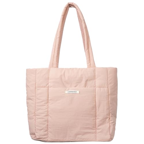 Kexpery Solide Umhängetasche for Damen, lässig, leicht, Handtasche, großes Fassungsvermögen, vielseitig, weich, for Pendler (Rosa) von Kexpery