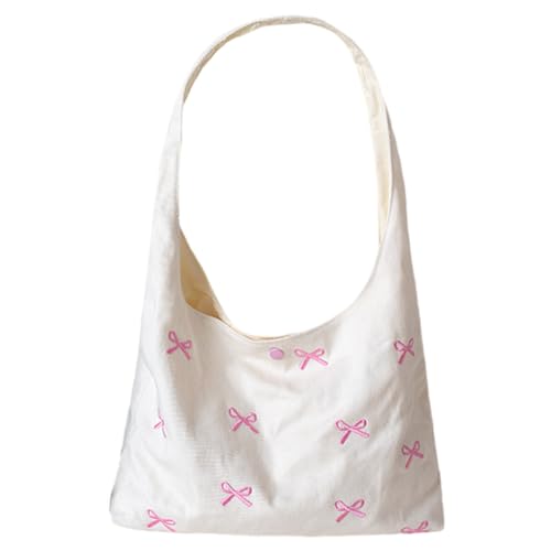 Kexpery Trendige Leinwand-Handtasche for Frauen mit Design-Fliege, lässige Schultertasche for Reisen und Arbeit von Kexpery