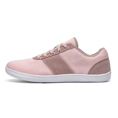 Kexpery Unisex Barfußschuhe Atmungsaktive Bequeme Fitnessschuhe rutschfeste Laufschuhe Outdoor-Sportschuhe (40 Rosa) von Kexpery