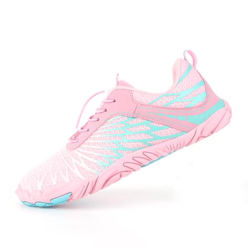 Kexpery Wasserschuhe, Unisex, rutschfest, leicht, für Strand und Outdoor, bequem, barfuß, Rosa, 41 EU von Kexpery
