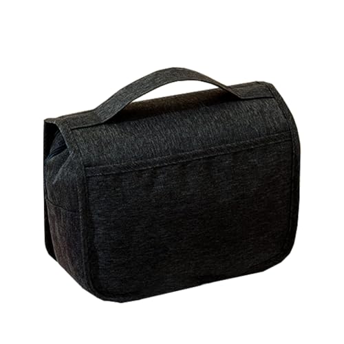 Kulturbeutel, faltbar, für Männer und Frauen, Reisetasche, wasserfest, Organisation, Toilettenzubehör, Haken zum Aufhängen, Schwarz , Lässig Kulturbeutel, faltbar, für Männer und Frauen, Reisetasche, wasserfest, Organisation, Toilettenzubehör, Haken zum Aufhängen, Schwarz , Lässig von Kexpery