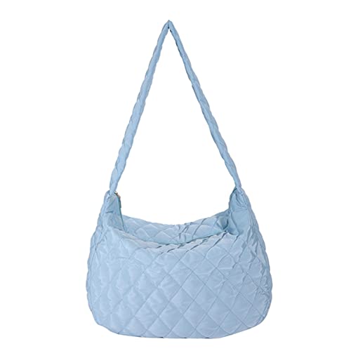 Mode Frauen Geldbeutel Handtaschen große Kapazität Käufer Tasche Rhombus Muster Achselstasche Solid tragbare Achselhöhlen for Reisen (blau) von Kexpery