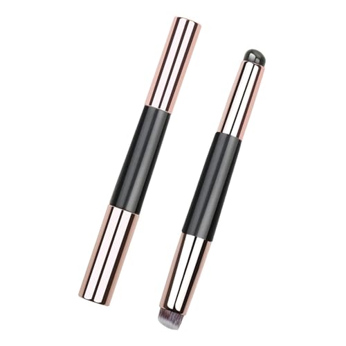 2-in-1 Silikon-Lippenpinsel, Puderpinsel, Lippenstift-Applikator, Concealer-Pinsel, doppelseitiger Make-up-Pinsel für Damen von Kexpsogy