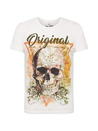 KEY LARGO Herren Shirt MT Triangle Skull weiß S von KEY LARGO