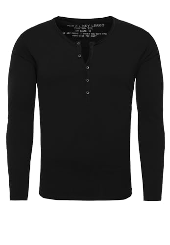 KEY LARGO Herren MLS Ginger T-Shirt, Black (1100), XL von KEY LARGO