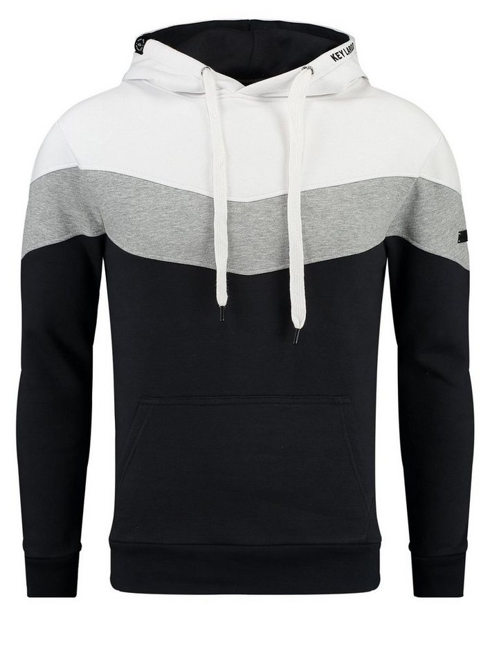 Key Largo Kapuzenpullover für Herren Brainstorm Sweatshirt Kontrast Look MSW00160 von Key Largo