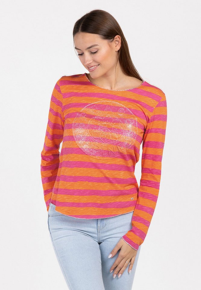 Key Largo Longsleeve WLS HAPPINESS round (1er) von Key Largo