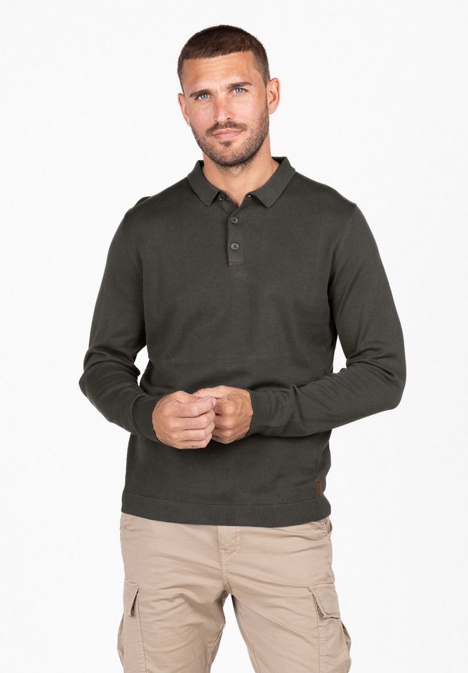 Key Largo Stehkragenpullover MST KLPISA polo button von Key Largo